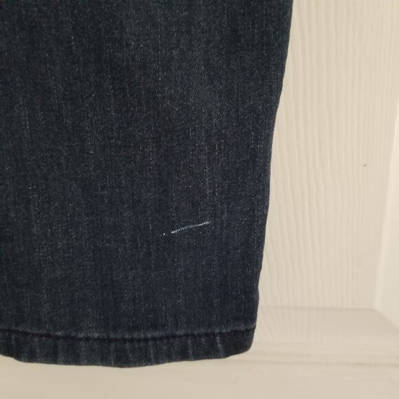 Vintage/Y2K Express Women's Jeans 2 Blue Skinny Dark Wash Emo Scene Embroidered - Picture 4 of 7